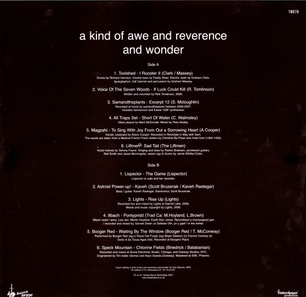 Various - A Kind Of Awe And Reverence And Wonder