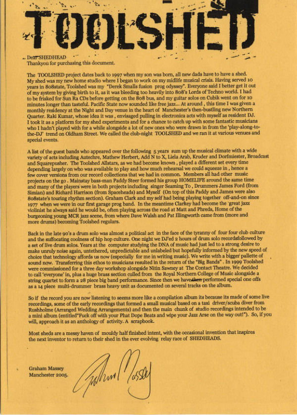 Toolshed - Toolshed (Album)