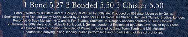 808 State - Bond