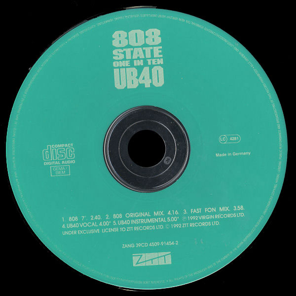 808 State vs UB40 - One In Ten