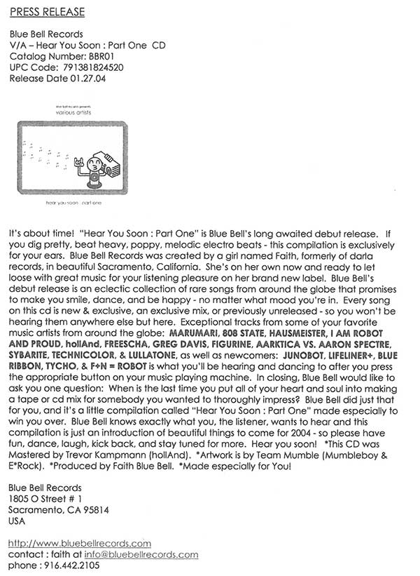 Various - Hear You Soon: Part One