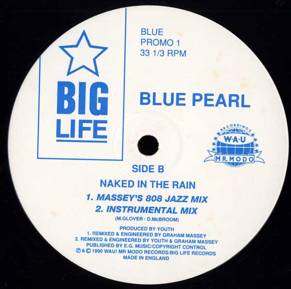 Blue Pearl - Naked In The Rain - UK 12" Promo Single - Label B 