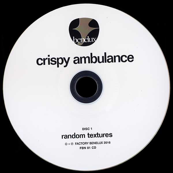 Crispy Ambulance - Random Textures + Compulsion - UK 2xCD - Disc 1