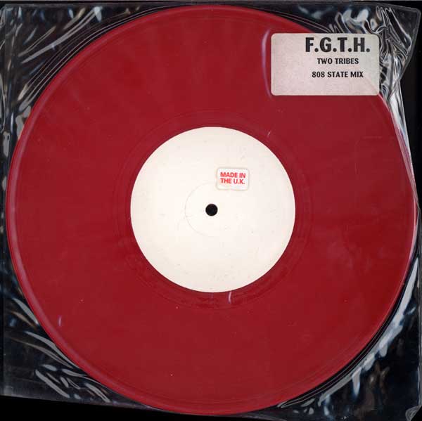 Frankie Goes To Hollywood - Two Tribes (808 State Mix) - UK 10" Single - Red Vinyl
