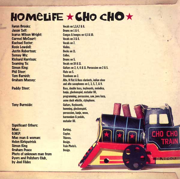 Homelife - Cho Cho - UK CD - Credits