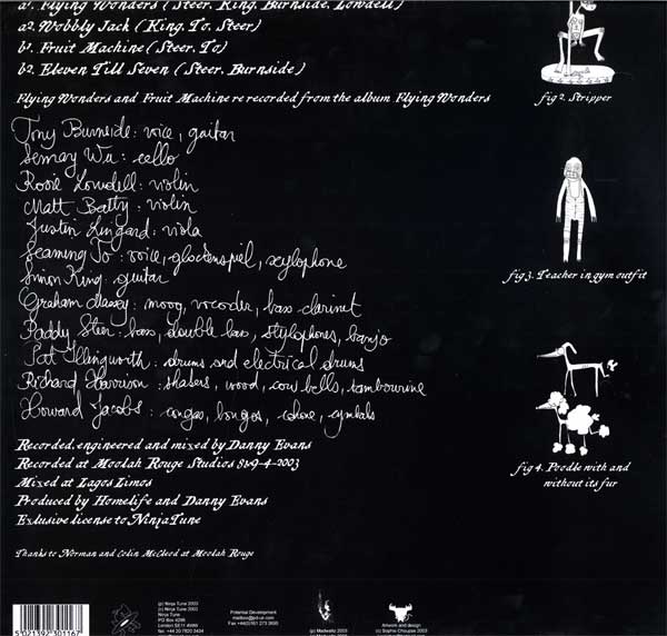 Homelife - Flying Wonders EP - UK 12" Single - Back Cover