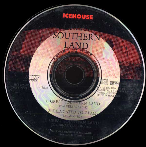 Icehouse - Great Southern Land - German CD Single - CD