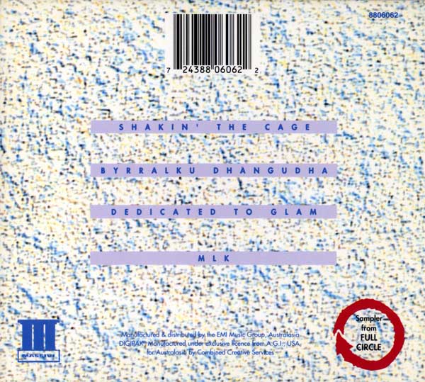 Icehouse - Spin One - Australian CD Single - Back Cover