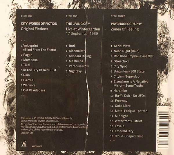 Jon Hassell - City: Works Of Fiction - UK 3xCD - Back