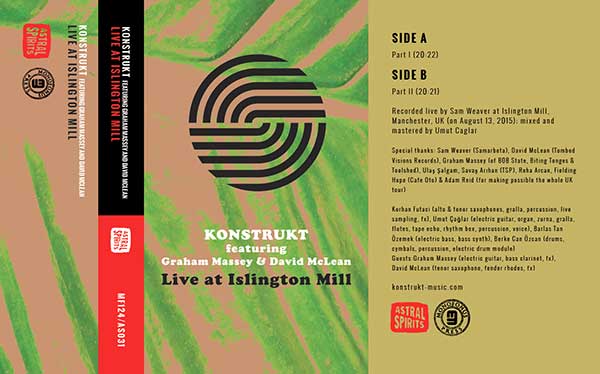 Konstrukt featuring Graham Massey & David McLean - Live At Islington Mill - US MC - Front Cover