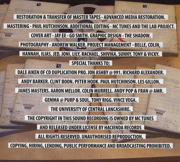 MC Tunes - Damage By Stereo - UK 2xCD - Credits