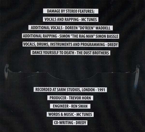 MC Tunes - Damage By Stereo - UK 2xCD - Credits