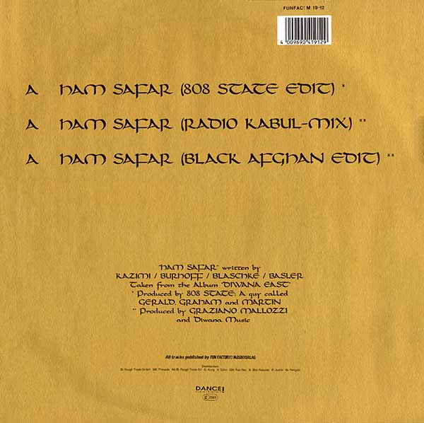 Mohamed - Ham Safar - Fun Factory - German 12" back cover