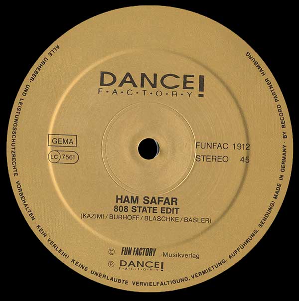 Mohamed - Ham Safar - Dance Factory - German 12" - Side A