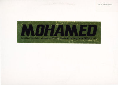 Mohamed - Ham Safar - White Cover - German White-Label Promo 12" Single - Front
