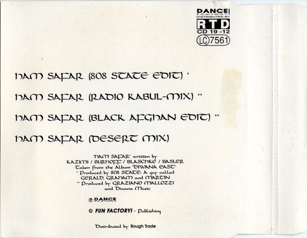 Mohamed - Ham Safar - German CD Single - Back 