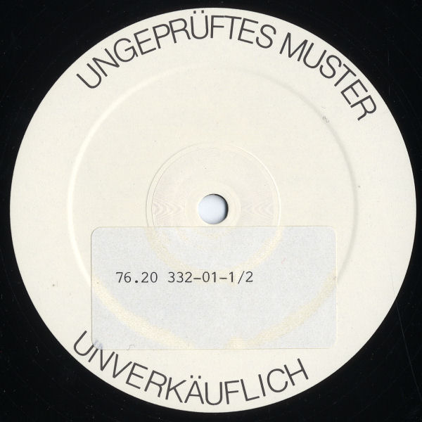 Mohamed - Ham Safar - German White-Label Promo 12" Single - Side A