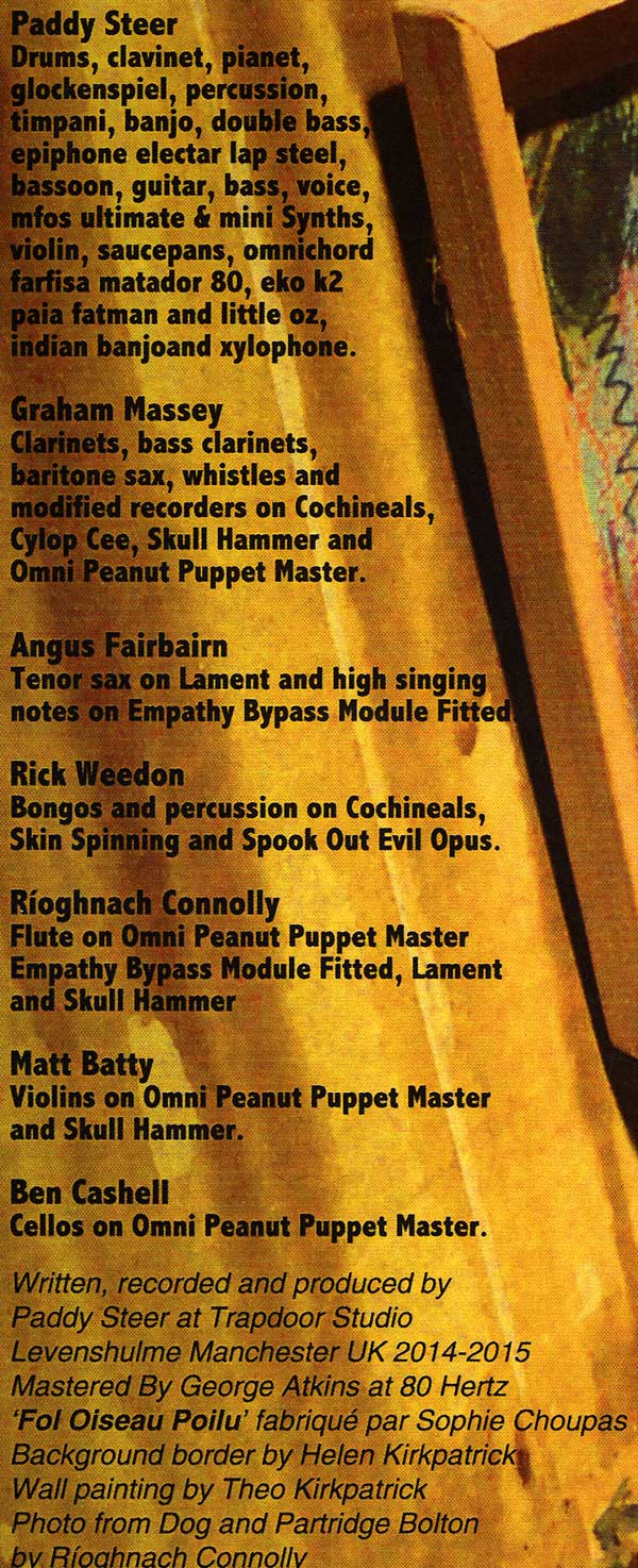 Paddy Steer - The Fortified Herd - UK LP - Credits