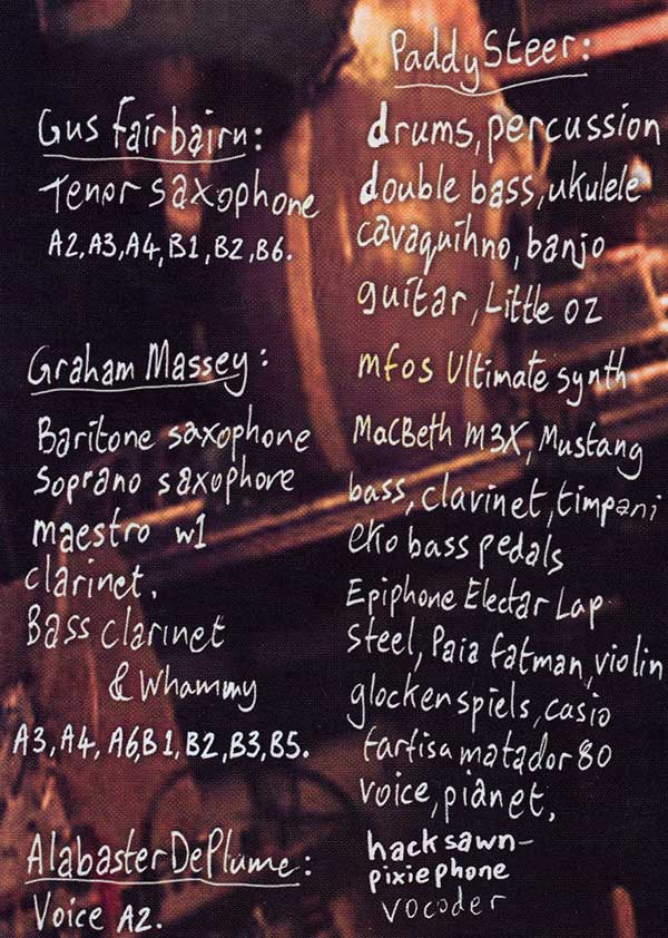 Paddy Steer - The Fortified Herd - UK LP - Credits