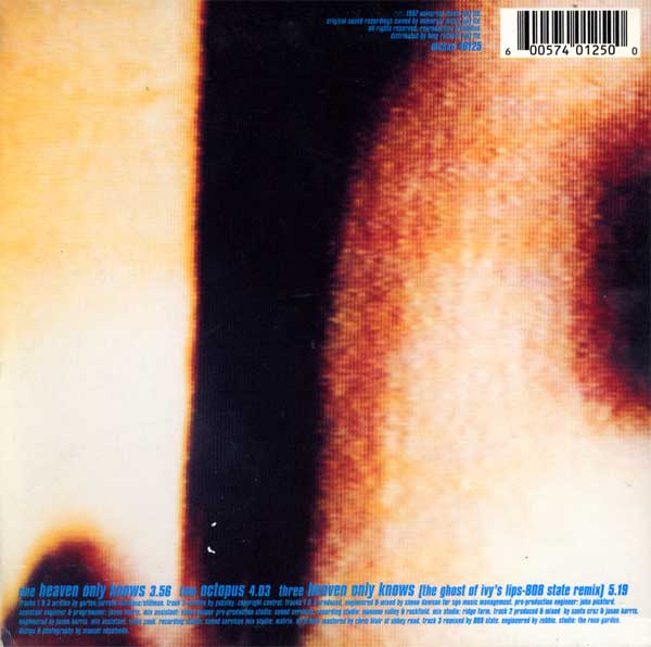 Santa Cruz - Heaven Only Knows - UK CD Single - Back Cover