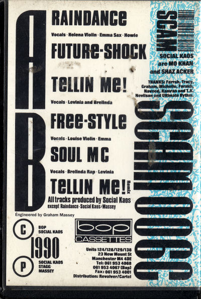 Social Kaos - Free-Style EP - cassette - back cover