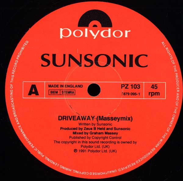 Sunsonic - Driveaway - UK 12 " Single - Side A