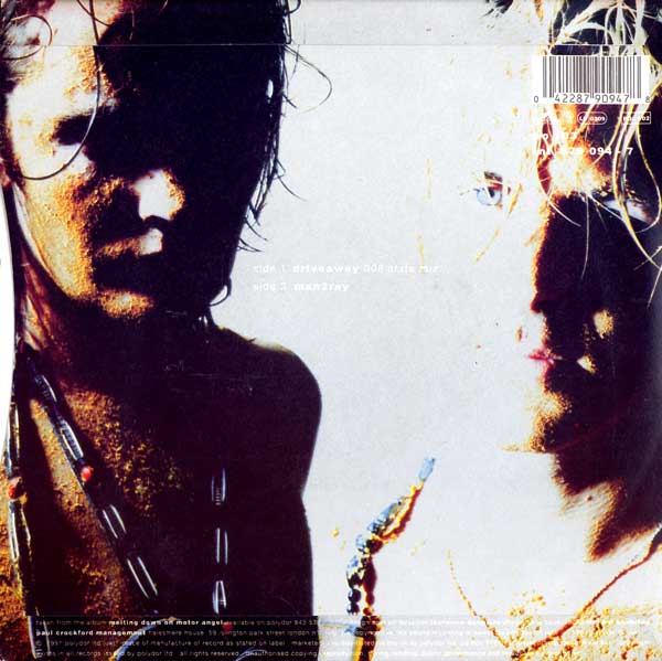 Sunsonic - Driveaway - UK 7" Single - Back Cover