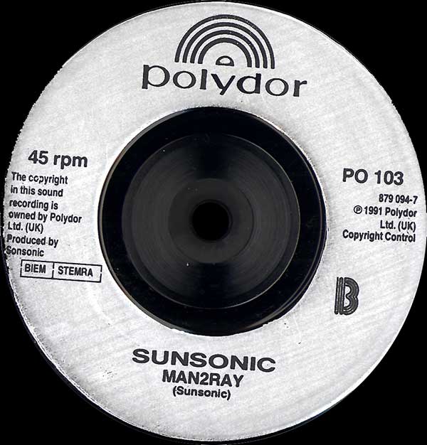 Sunsonic - Driveaway - UK 7" Single - Label B