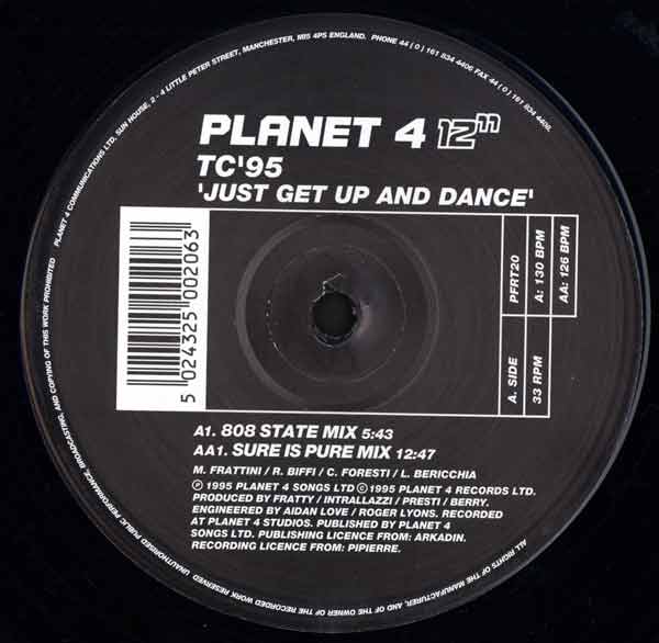 TC'95 - Just Get Up And Dance - UK 12" Single - Side A