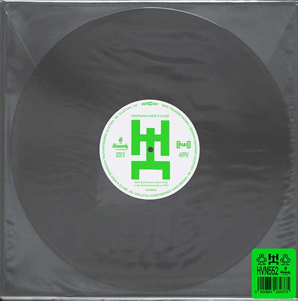Working Men's Club - Valleys - UK 12" Single - Back