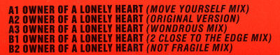 Yes - Owner Of A Lonely Heart