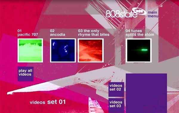 808 State - Opti buk - UK DVD - Menu Capture