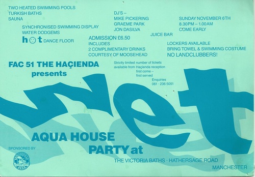 Sun 6:Nov - Graham Massey (playing with A Guy Called Gerald), Wet, The Other Side Of Midnight, Victoria Baths, Manchester, England