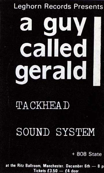 On The Wire Christmas Bash, Ritz Ballroom, Manchester Boardwalk, Manchester (with A Guy Called Gerald, Tackhead Sound System and Neneh Cherry) Flyer
