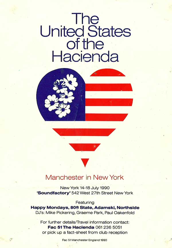 Hacienda Tour - Sound Factory - USA - Flyer
