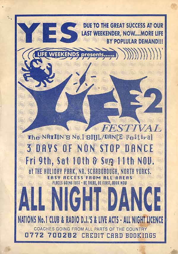 Fri/Sat/Sun 9/10/11:Nov - Spinmasters DJ - Life II Weekender, The Holiday Village, Nr. Scarborough, North Yorks., England