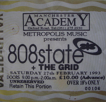 808 State and Moby/The Grid - Manchester Academy - 27th February 1993