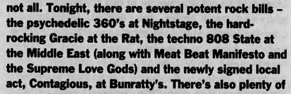 Tue 13:Apr - 808 State Live - Toad's Place - New Haven, Connecticut, Massachusetts, USA