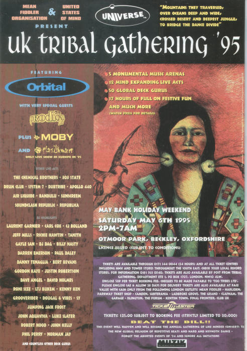 UK Tribal Gathering 1995