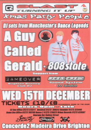 808 State DJ and A Guy Called Gerald, Xmas Party People, Concorde2, Brighton - 15th December 2004
