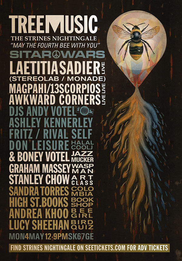 Graham Massey - Tree Music May The Fourth Bee With You - The Strines Nightingale - 4 May 2026 flyer
