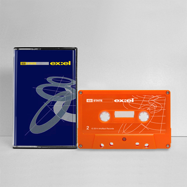 808 State - ex:el Deluxe Edition - Silver Arttofact Cassette - CA MC - front