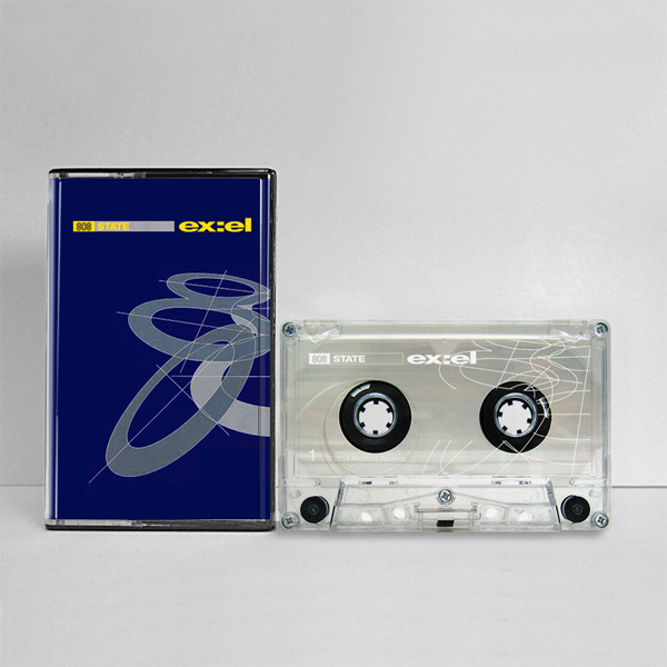 808 State - ex:el Deluxe Edition - Transparent Arttofact Cassette - CA MC - front