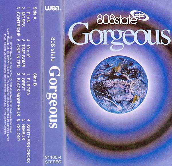 808 State - Gorgeous - Unknown Cassette - Front (possibly Australian?)