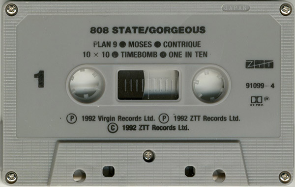 808 State - Gorgeous - Thailand Cassette - Side 1