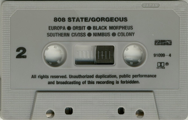 808 State - Gorgeous - Thailand Cassette - Side 2