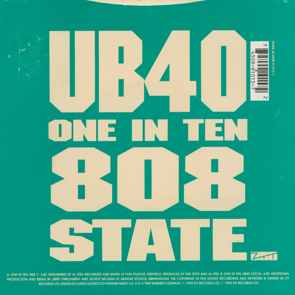 808 State vs UB40 - One In Ten