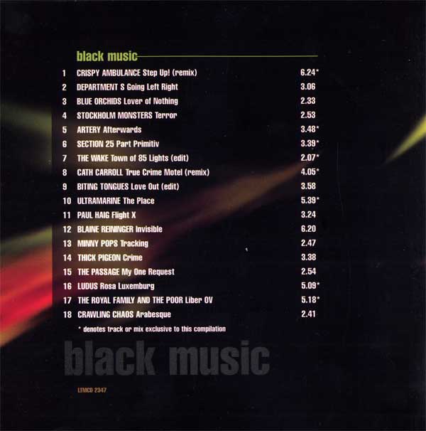 Various - Black Music - An LTM Compilation - UK 2xCD - Tracks