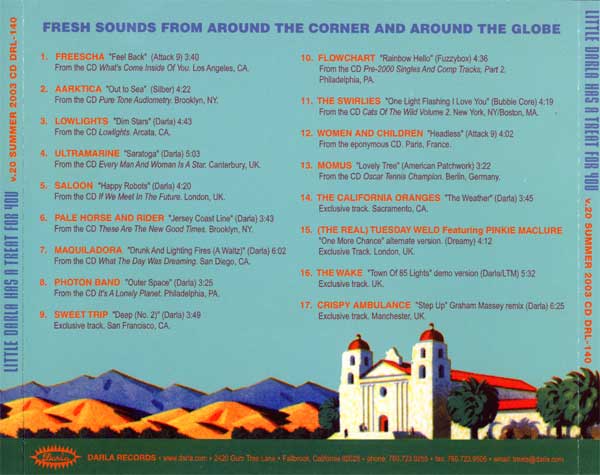 Various - Little Darla Has A Treat For You - Volume 20 - US CD - Back Cover