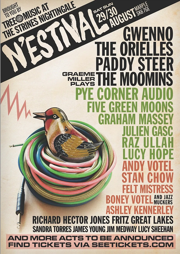 Graham Massey - Tree Music N'Estival - The Strines Nightingale - 29 August 2026 flyer